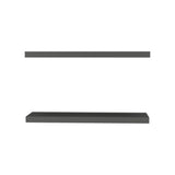 TUHOME Ecco 31.5-Inch Floating Shelves Set of Two with Hidden Brackets, Modern Wall-Mounted Shelves for Bedroom, Bathroom or Living Room Décor, Minimalist Display and Storage Solution for Books, Photos and Accessories