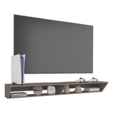 Russel 65" TV Stand with 3 Open Shelves, Modern Media Console for Living Room Entertainment Storage