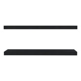 TUHOME Ecco 31.5-Inch Floating Shelves Set of Two with Hidden Brackets, Modern Wall-Mounted Shelves for Bedroom, Bathroom or Living Room Décor, Minimalist Display and Storage Solution for Books, Photos and Accessories