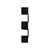 TUHOME Rosset Corner Shelf with Full-Wall Vertical Design and Multiple Floating Shelves Offering Space-Saving Decorative Display and Modern Storage Functionality in Durable Engineered Wood for Contemporary Home Interiors