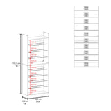Ronald 10-Tier Shoe Rack with Slim Vertical Design, Freestanding Footwear Storage Organizer for Entryways, Closets, and Bedrooms, Maximizes Storage with Minimal Floor Space