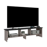 Belga 65" TV Stand with 4 Open Shelves, Modern Media Console for Living Room Entertainment Storage