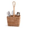 Hand Woven Rattan Wicker Flatware Caddy
