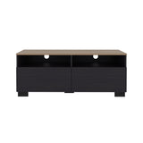 Colman Modern TV Stand with Open Shelves and Compact Profile, Minimalist Media Console for Living Room, Bedroom, or Entertainment Space, Low-Profile TV Table with Storage for Media Devices and Decor