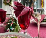Fuchsia Linen Napkins