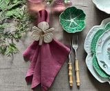 Plain Linen Napkins - Set of 4