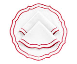 Red Scalloped Placemats
