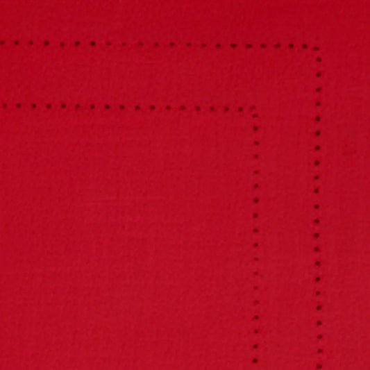 Red Rectangle Placemats - Double Hemstitched