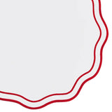 Red Circle Placemats - Scalloped