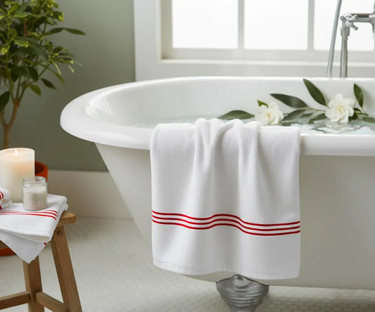 White Cotton Bath Towels