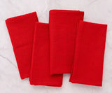 Napkins Cloth Cotton - Red