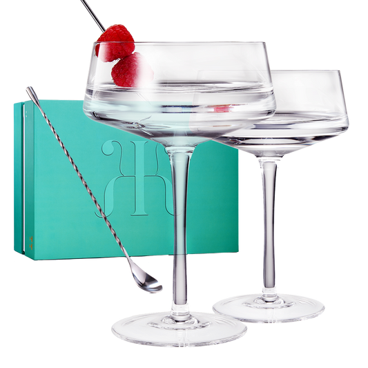 Luxury Martini Glass Set of 2 | 10oz