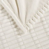 Soft Warm Corded Electric Plush Heated Blanket, Ivory