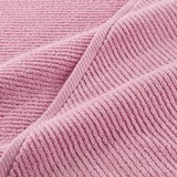 4pcs 100% Cotton Quick-Dry Ribbed Bath Towel Set, Pink