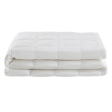 Luxury Cotton Blanket with Filament Fiber Fill, White