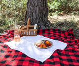 Red and Black Tablecloth