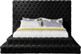 Revel Luxurious Velvet Bed with Deep Button Tufting and Tall Headboard for Ultimate Comfort