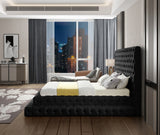 Revel Luxurious Velvet Bed with Deep Button Tufting and Tall Headboard for Ultimate Comfort
