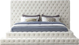 Revel Luxurious Velvet Bed with Deep Button Tufting and Tall Headboard for Ultimate Comfort
