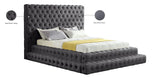 Revel Luxurious Velvet Bed with Deep Button Tufting and Tall Headboard for Ultimate Comfort