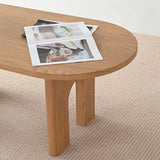 Roma 48" Modern Oval Coffee Table