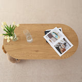Roma 48" Modern Oval Coffee Table