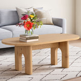 Roma 48" Modern Oval Coffee Table