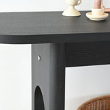 Roma 60" Modern Oval Console Table