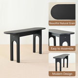 Roma 60" Modern Oval Console Table