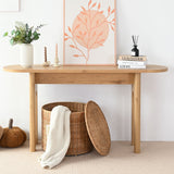 Roma 60" Modern Oval Console Table