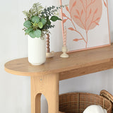 Roma 60" Modern Oval Console Table