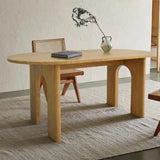 Roma 67" Modern Oval Dining Table