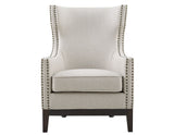 Roswell Wing Back Chair, Beige