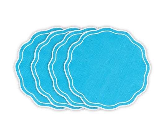 Light Blue Round Placemats