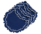 Navy Blue Round Placemats