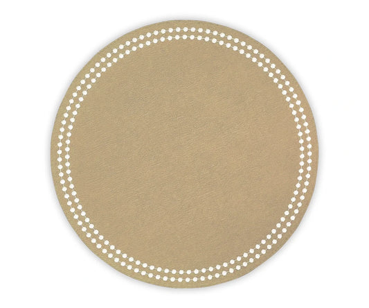 Embroidered Dot Trim Placemats