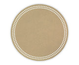 Embroidered Dot Trim Placemats