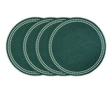 Cotton Round Placemats - green