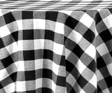 Black Round Tablecloth - Cotton Table Cover