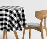 Black Round Tablecloth - Cotton Table Cover
