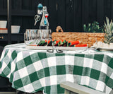 Green Plaid Tablecloth