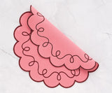 Pink Scallop Placemats