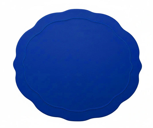 Oval Woven Placemats - Royal Blue