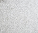 Rudy Contemporary Plush Faux Shearling Fabric Bed with Rounded Headboard for Modern Bedrooms