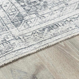 Barny Gray Blue Washable Rug - Clearance