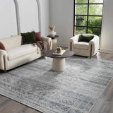 Barny Gray Blue Washable Rug - Clearance