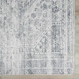 Barny Gray Blue Washable Rug - Clearance