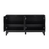 Kamu 60″ Wood Sideboard – Mid-Century Modern Storage Cabinet