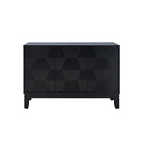Kamu 45″ Wide 3-Door Sideboard – Modern Minimalist Storage Cabinet