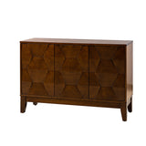 Kamu 45″ Wide 3-Door Sideboard – Modern Minimalist Storage Cabinet